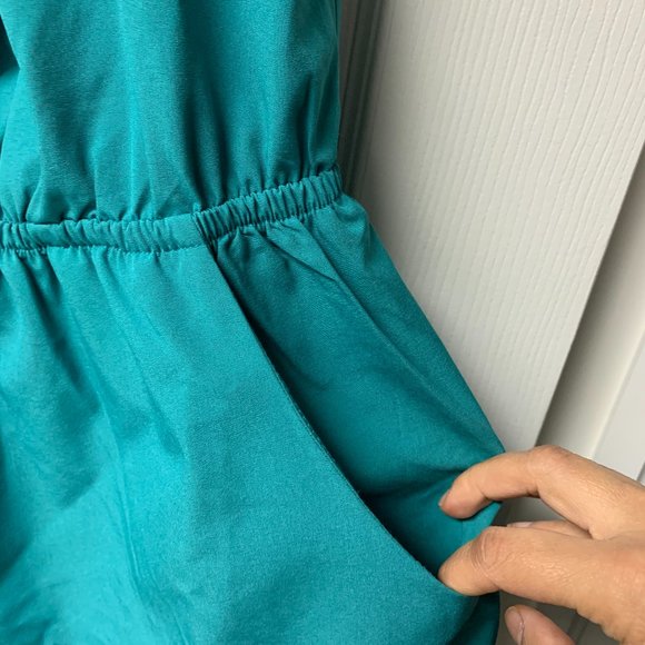 Turquoise Dress with Pockets - Picture 3 of 3